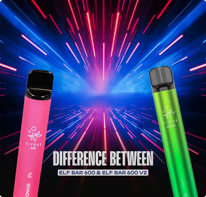 Difference between elf bar 600 and Elf bar 600 v2