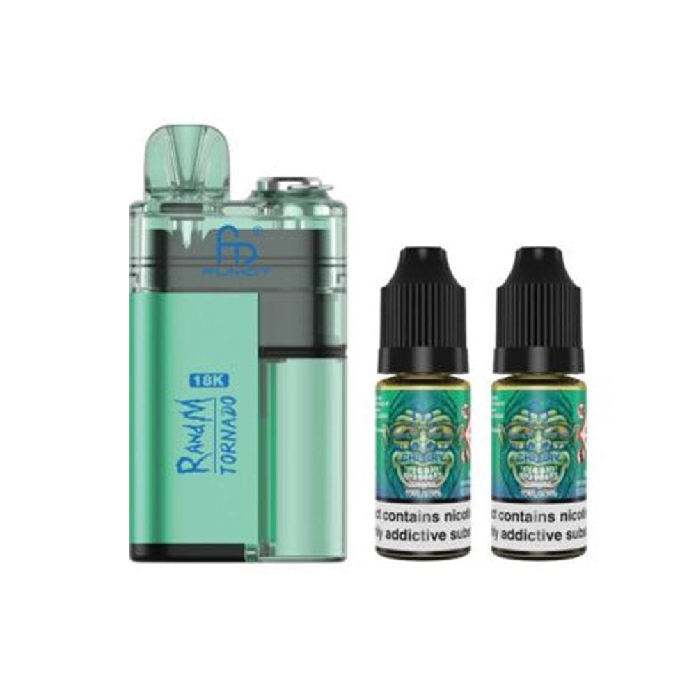 RandM Tornado 18000 Disposable Kit - Blue Razz Cherry