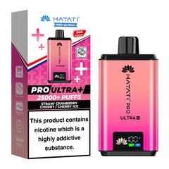 Hayati Pro Ultra Plus 25000 Puffs Disposable Vape - Straw' Cranberry Cherry / Cherry Ice