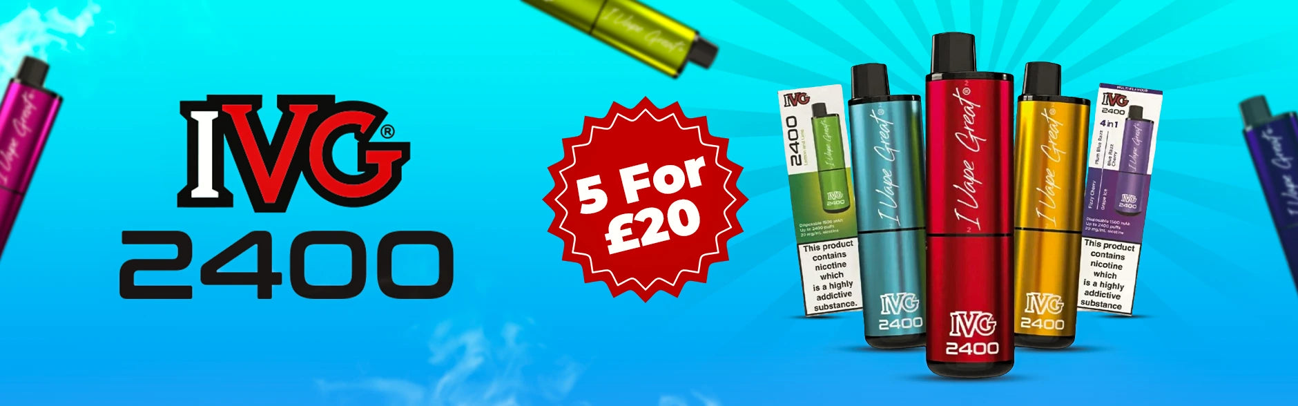 IVG 2400 Disposable Vape - Clearance