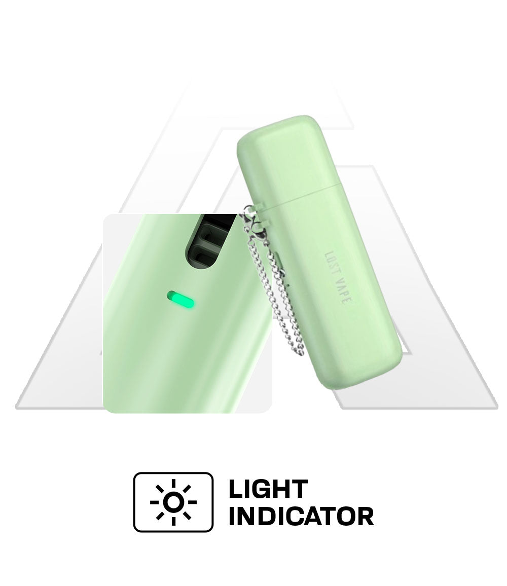 Lost Vape URSA Cap Pod Kitt product images indicator
