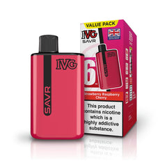 IVG SAVR 3000 Puffs Vape Kit - Strawberry Raspberry Cherry