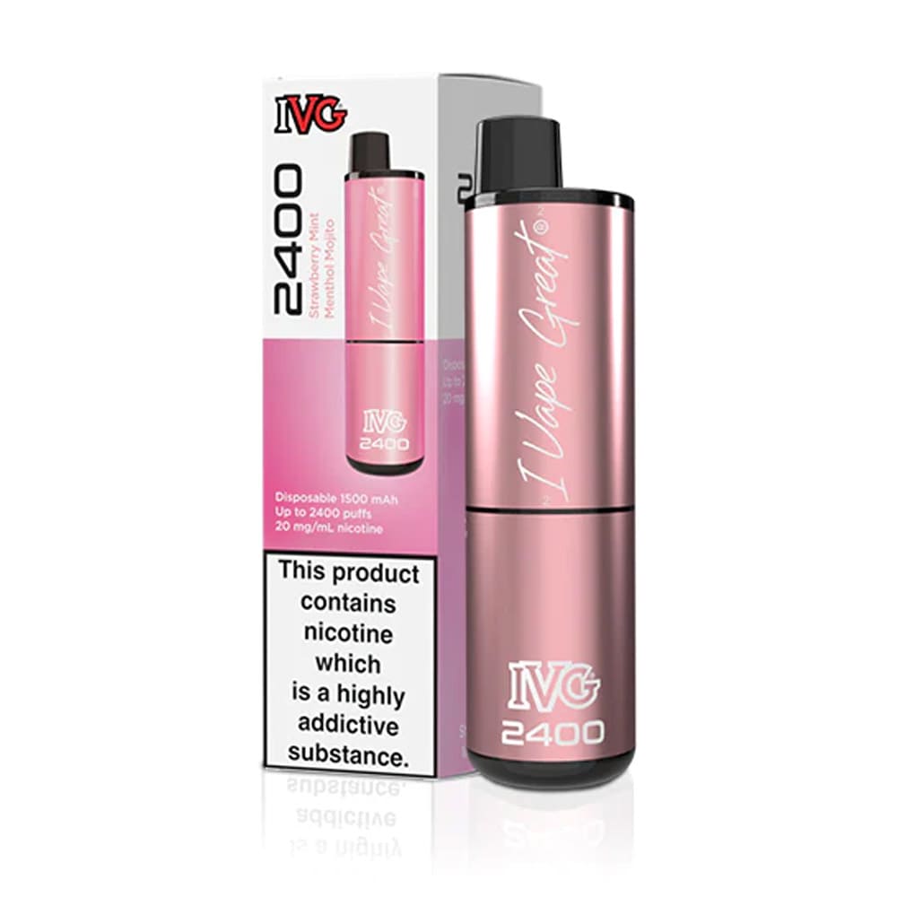 IVG Strawberry Mint Menthol Mojito 2400 Puffs Disposable Vape